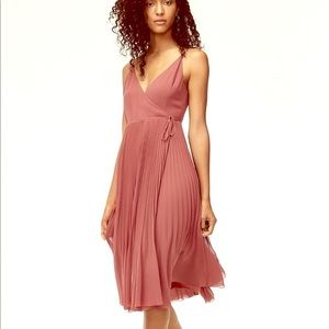 Dark pink Wilfred wrap dress